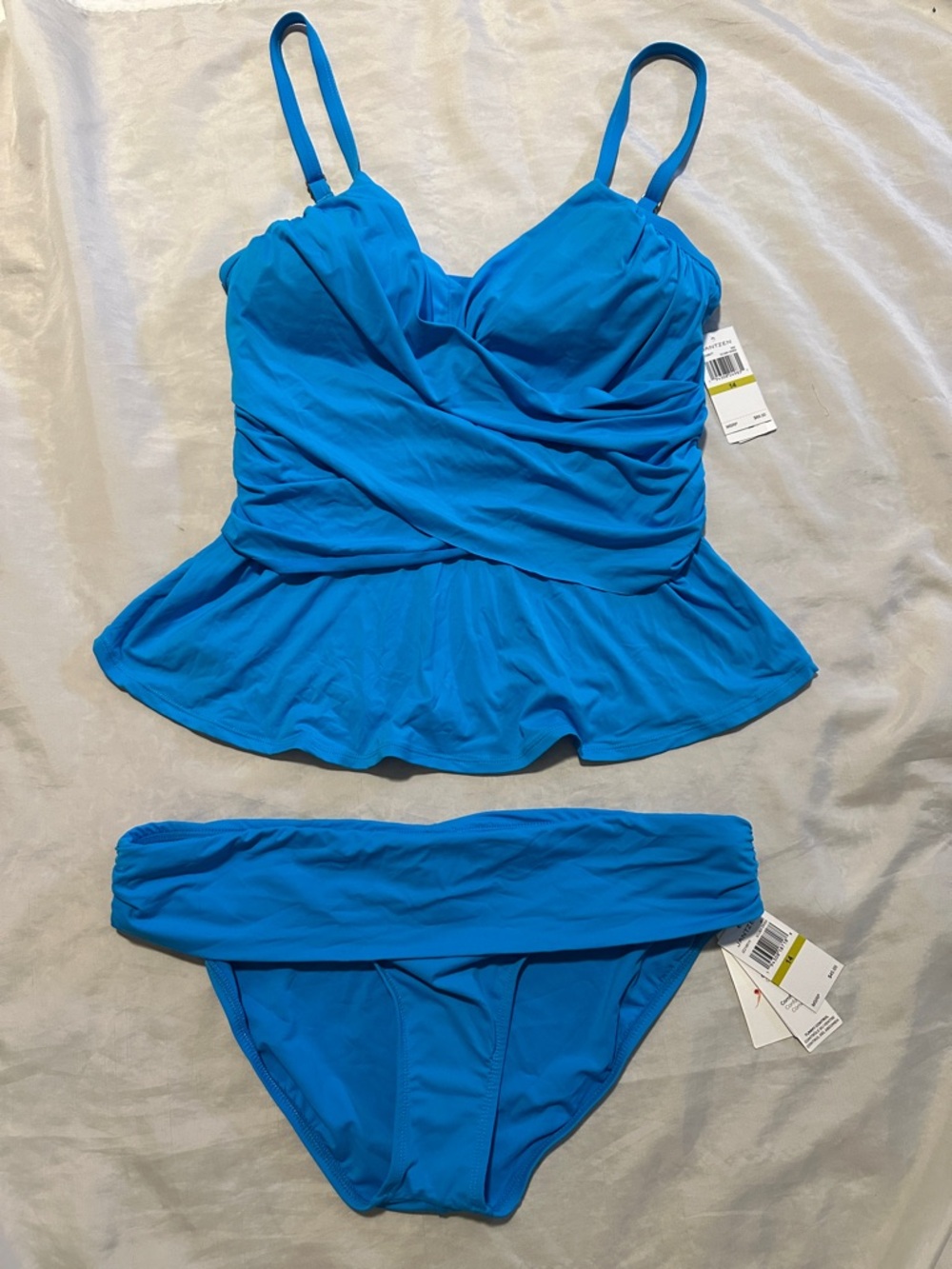 NWT Jantzen 2 Piece Tankini Swimsuit Sz 14